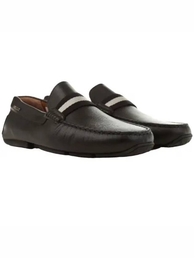 Men PEARCE Leather Driving Shoes Black - BALLY - BALAAN 2