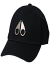 Metal Logo Icon Ball Cap Black Silver - MOOSE KNUCKLES - BALAAN 4