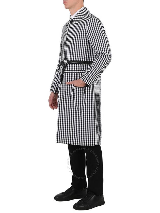 pattern technical wool single coat black - BURBERRY - BALAAN 3