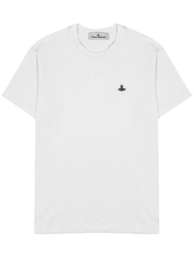 Chest ORB Logo Short Sleeve T-Shirt White - VIVIENNE WESTWOOD - BALAAN 2