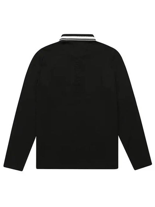 Solid Functional Long Sleeve T-Shirt 9304LZSNBLACK - BLACK&WHITE - BALAAN 2