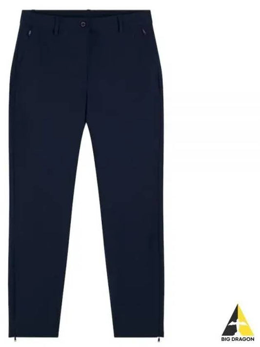 PIA Mid Waist Straight Pants Navy - J.LINDEBERG - BALAAN 2