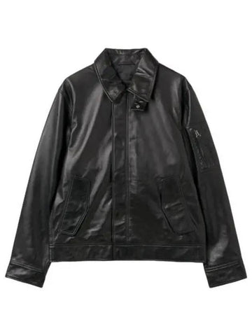 Leather zip up jacket black rider - HELMUT LANG - BALAAN 1