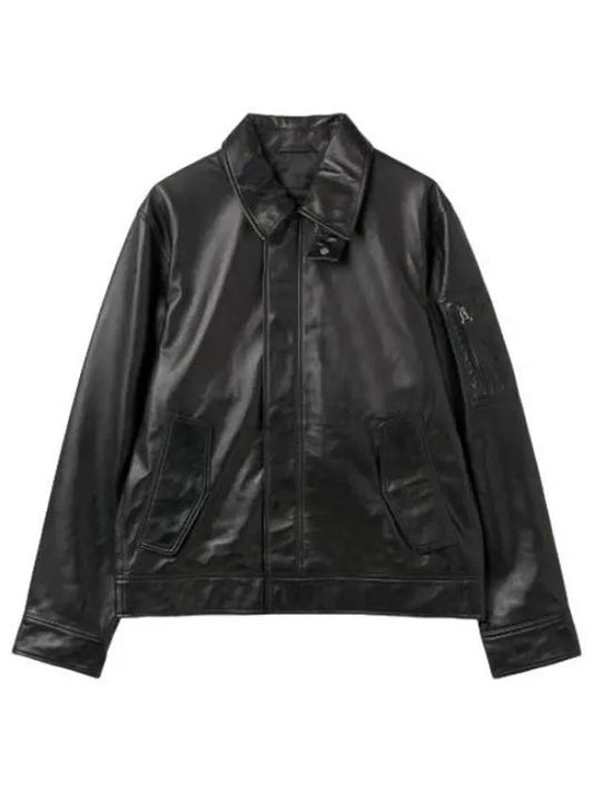 Leather zip up jacket black rider - HELMUT LANG - BALAAN 1