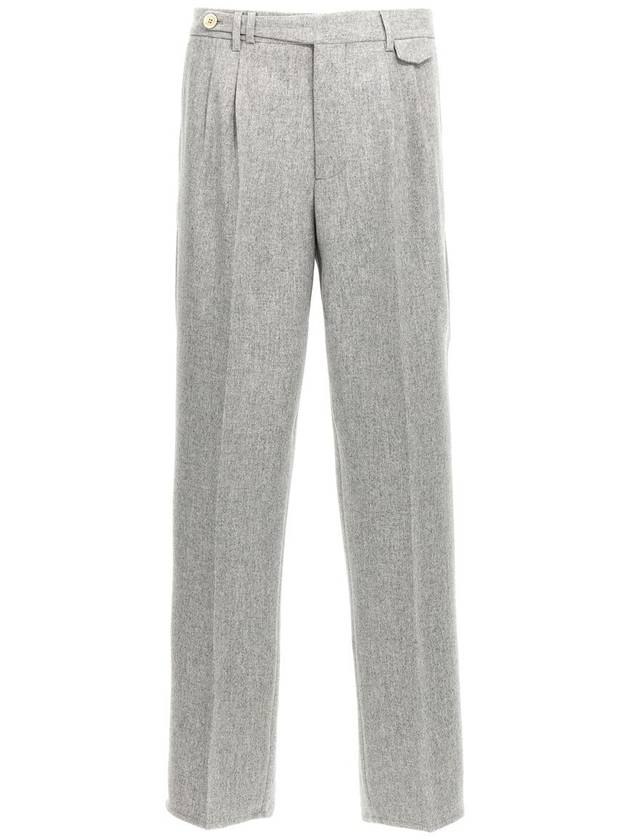 Flap Pocket Straight Pants Grey - BRUNELLO CUCINELLI - BALAAN 2