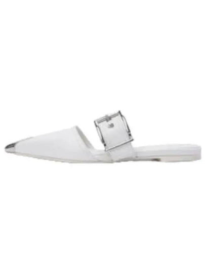 Punk Flat Mules White - ALEXANDER MCQUEEN - BALAAN 2