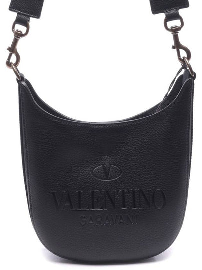 Logo Identity Hobo Cross Bag Black - VALENTINO - BALAAN 2