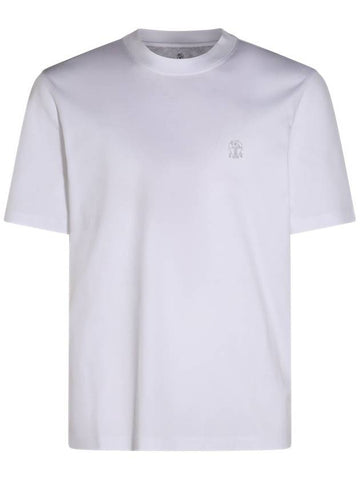 Brunello Cucinelli White Cotton T-Shirt - BRUNELLO CUCINELLI - BALAAN 1