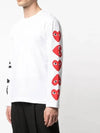 P1T262 Big Heart Round Neck Long Sleeve Tshirt - COMME DES GARCONS PLAY - BALAAN 4