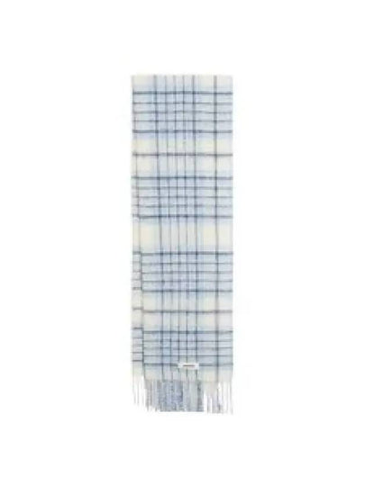 L’echarpe Carro Le Chouchou Jacquard Check Scarf Light Blue - JACQUEMUS - BALAAN 2