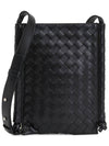 Intrecciato Flat Loop Small Cross Bag Black - BOTTEGA VENETA - BALAAN 2