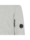 Men's Lens Waffen Diagonal Sweatshirt Gray - CP COMPANY - BALAAN.