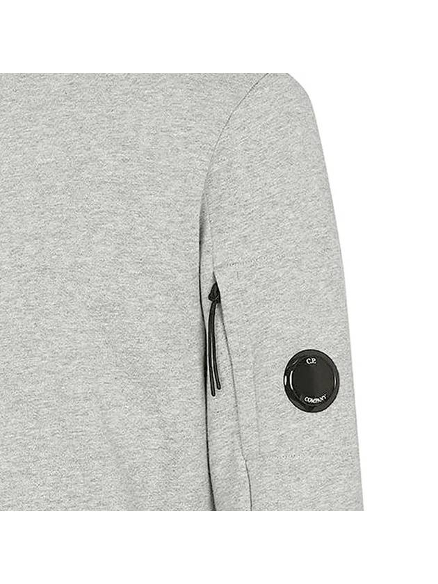 Men's Lens Waffen Diagonal Sweatshirt Gray - CP COMPANY - BALAAN.