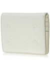 Stitched Logo Halfwallet White - MAISON MARGIELA - BALAAN 3