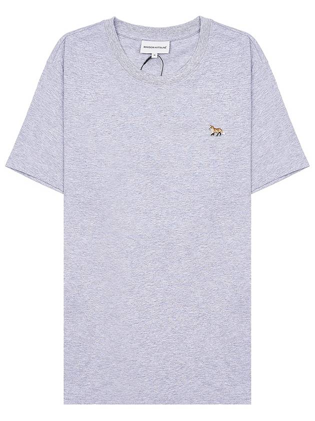 Baby Fox Patch Regular Short Sleeve T-Shirt Grey - MAISON KITSUNE - BALAAN 8