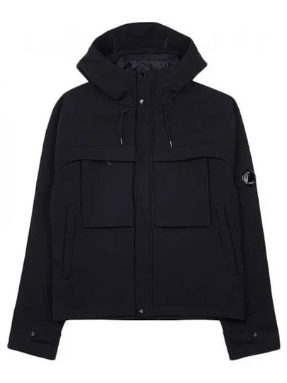 Men's Shell R Lens Wappen Hooded Jacket Black - CP COMPANY - BALAAN 2