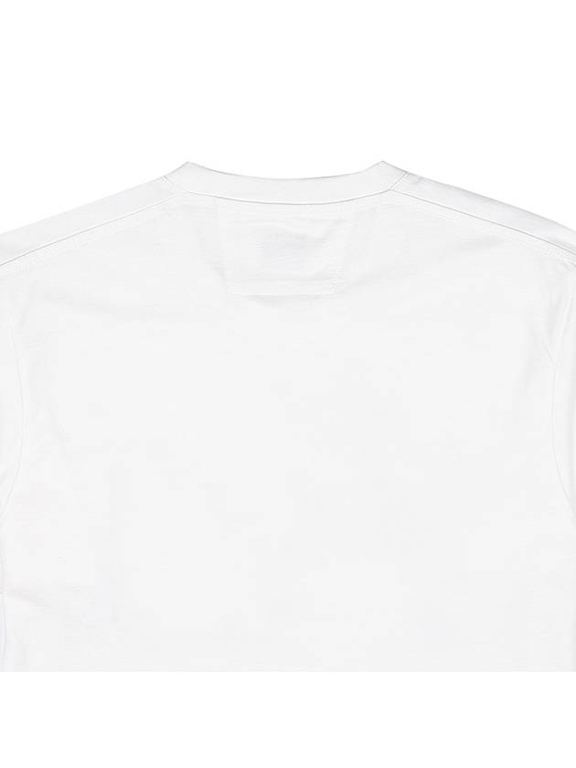 Print Cotton Short Sleeve T-Shirt White - CP COMPANY - BALAAN 7