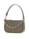 Mini Rachel Croco Shoulder Bag GRIGIO 21PFMIRAMUDCCESMA - BY FAR - BALAAN 3