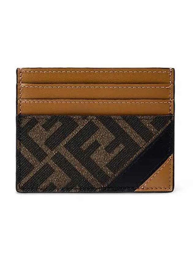 FF Logo Card Wallet Brown - FENDI - BALAAN 3