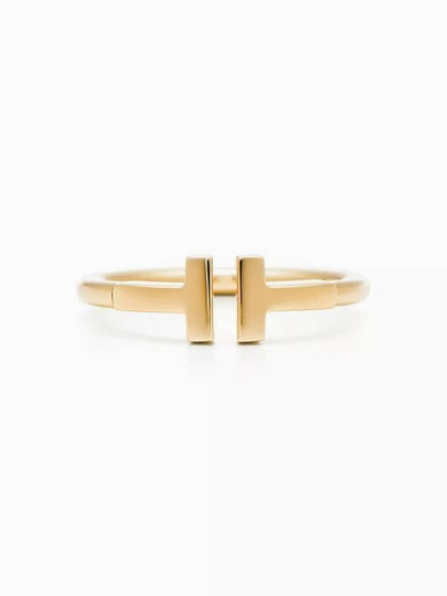 Tiffany Tiffany T wire ring yellow gold ring women - TIFFANY & CO. - BALAAN 2