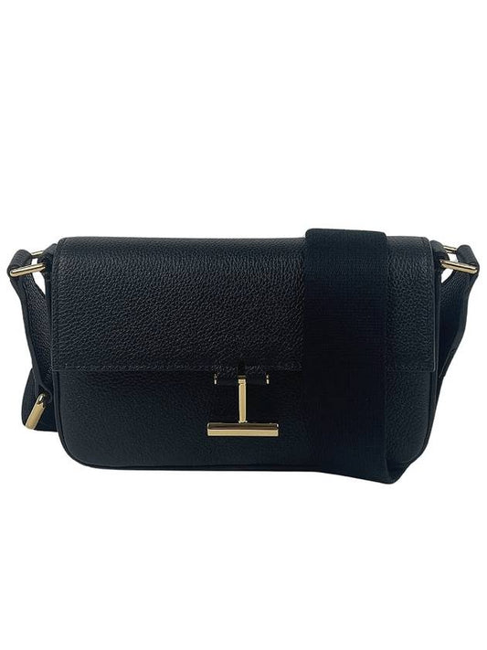 Tara Grained Leather Cross Bag Black - TOM FORD - BALAAN 2