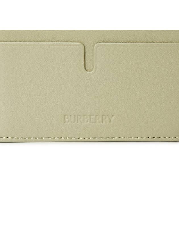 Check Bifold Half Wallet Lichen - BURBERRY - BALAAN 6