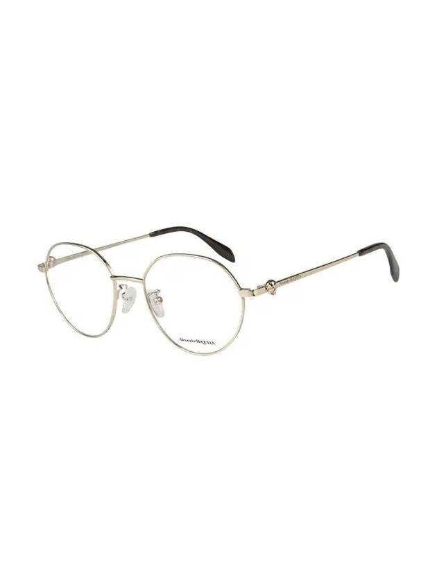 Eyewear Round Metal  Eyeglasses Gold - ALEXANDER MCQUEEN - BALAAN 4