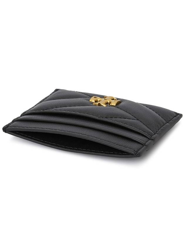 Kira Chevron Logo Card Wallet Black - TORY BURCH - BALAAN 5