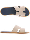 Izmir Leather Slippers Navy Ivory - HERMES - BALAAN 2