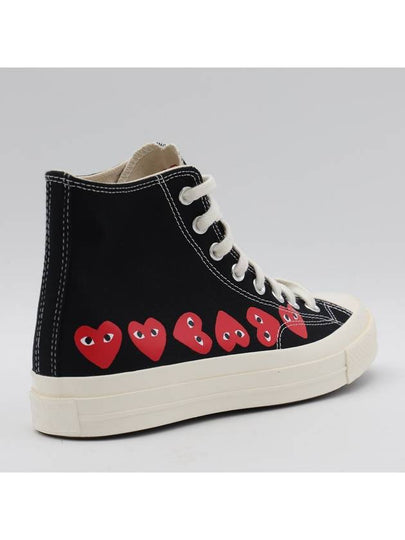 Comme Des Garçons Play X Converse Black Cotton Sneakers - COMME DES GARCONS PLAY - BALAAN 2