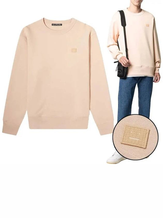 Men's Face Patch Sweatshirt Pink - ACNE STUDIOS - BALAAN 2