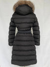 Khloe Fox Fur Long Padding Black - MONCLER - BALAAN 8