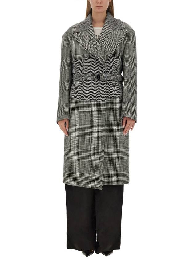 WOOL PATCHWORK COAT - TOM FORD - BALAAN 1