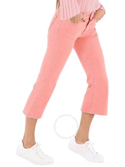 Mm6 Ladies Pink Flared Cropped Jeans, Brand Size 40 (US Size 8) - MAISON MARGIELA - BALAAN 2