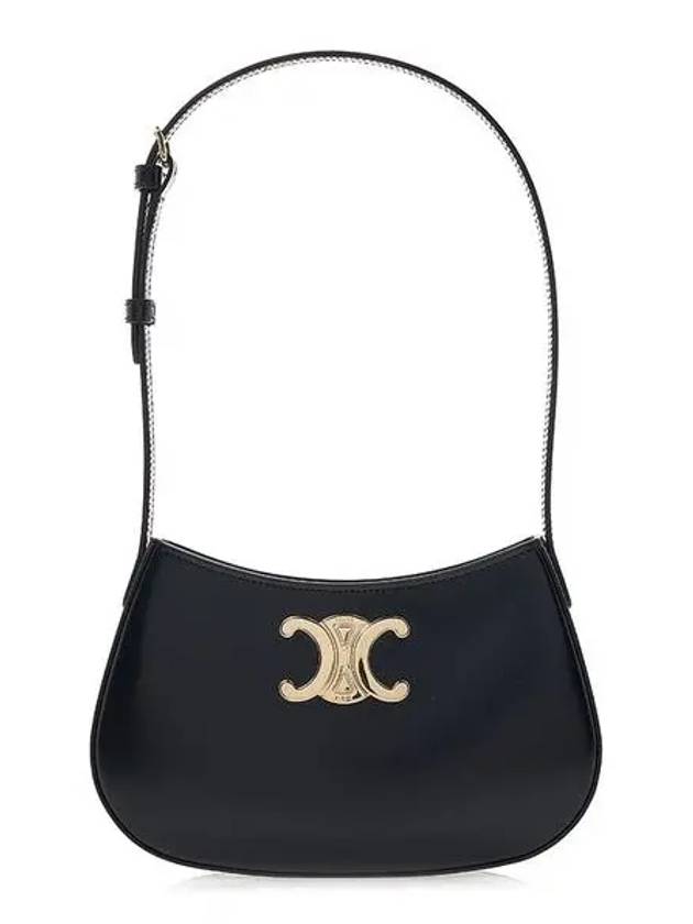 Tilly Medium Shiny Calfskin Shoulder Bag Black - CELINE - BALAAN 2