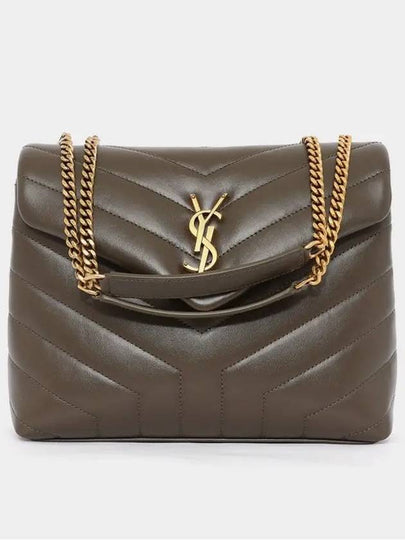 Bronze Monogram Loulou Matelasse Y Leather Small Shoulder Bag Brown - SAINT LAURENT - BALAAN 2