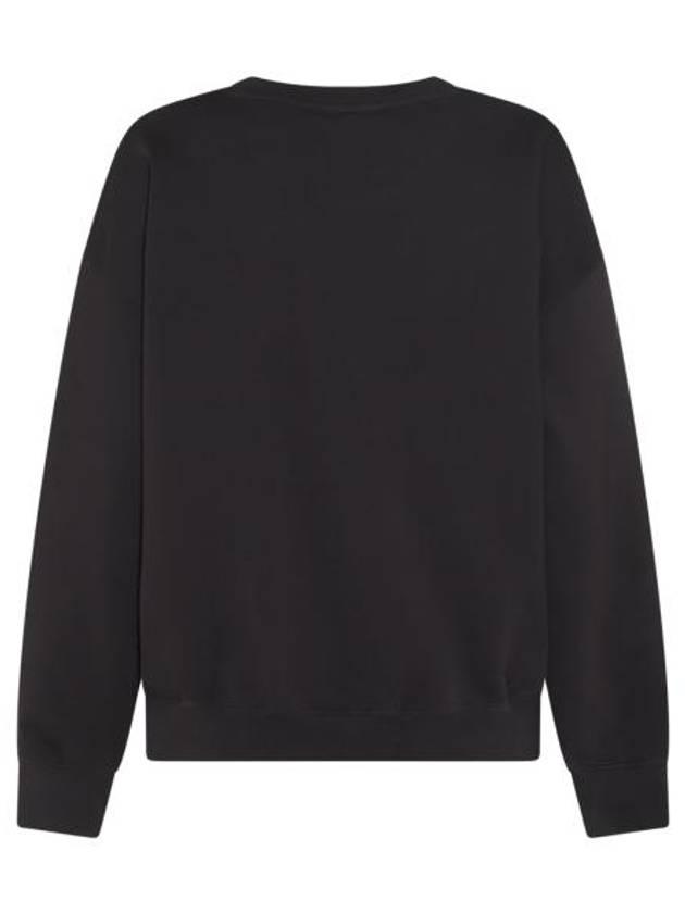 Isoli Oversized Cotton Sweatshirt Black - GANNI - BALAAN 4