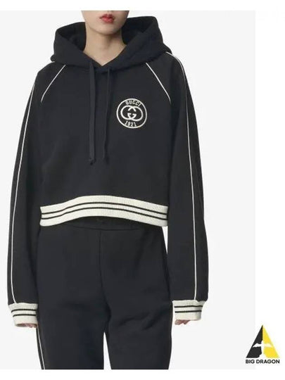 Interlocking G Hoodie Black - GUCCI - BALAAN 2