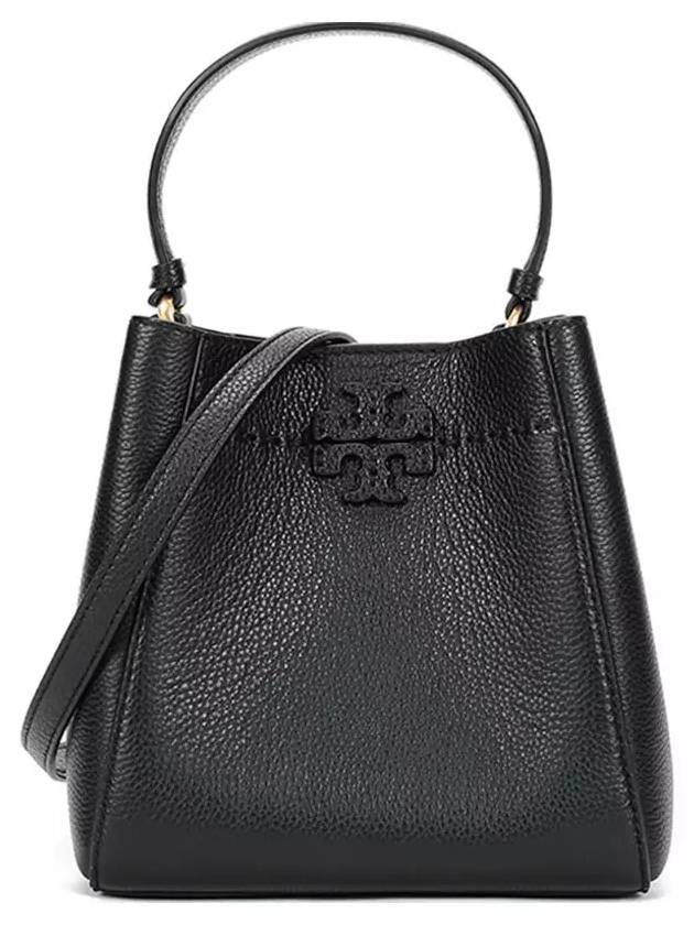 McGraw Small Tote Bag Black - TORY BURCH - BALAAN 3