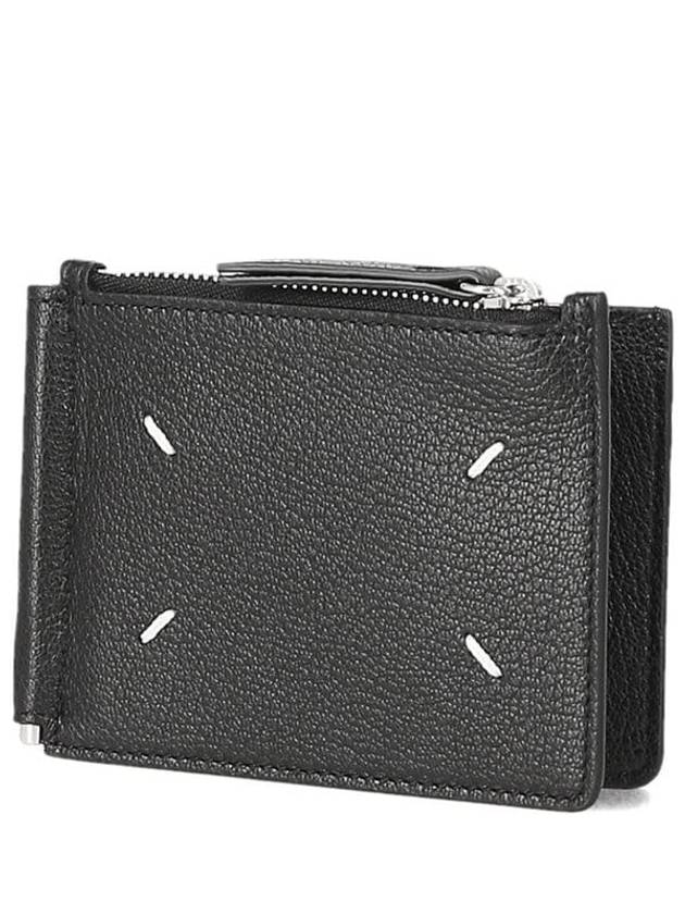 4 Stitch Slim Card Wallet Black - MAISON MARGIELA - BALAAN 2