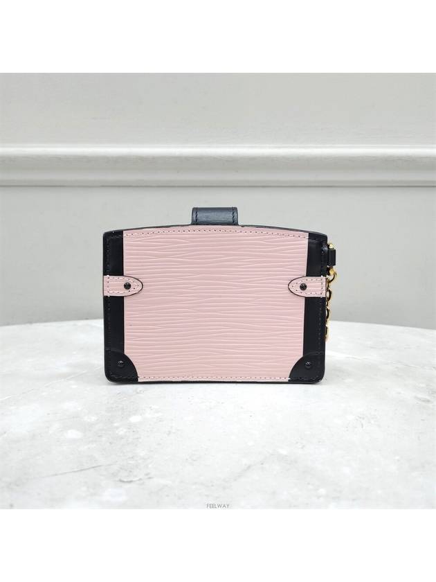 Lux You Pink Petite Mal Chain Keyring Mini Wallet - LOUIS VUITTON - BALAAN 3