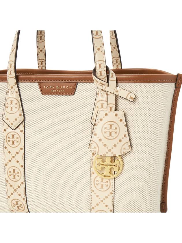 Perry Small Canvas Tote Bag New Cream - TORY BURCH - BALAAN 8