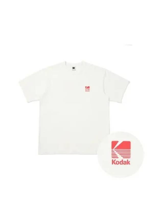 KODAK Apparel Big Logo Semi Overfit Short Sleeve T Shirt BEIGE - KODO - BALAAN 1