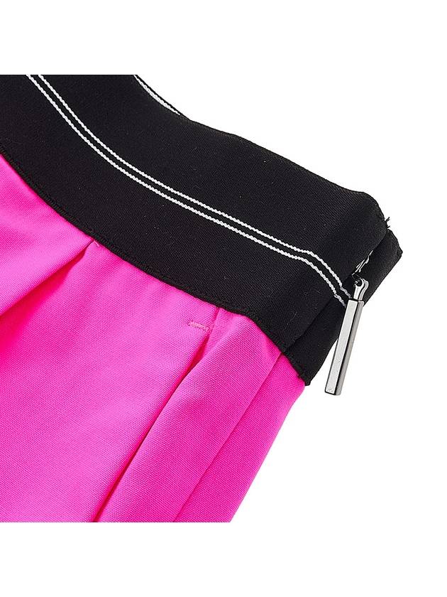 Logo Band Bermuda Shorts Pink - MSGM - BALAAN.