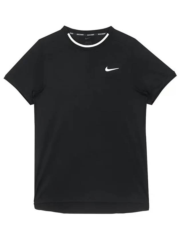 Court Advantage Dri Fit Tennis Short Sleeve T-Shirt Black - NIKE - BALAAN 3