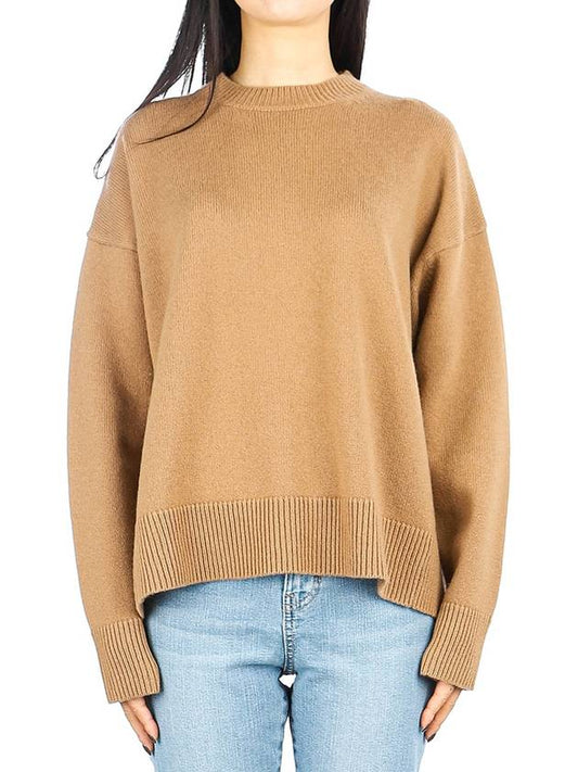 Women's Venezia Wool Knit Top Camel - S MAX MARA - BALAAN 2