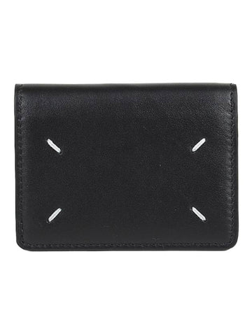 Stitched Halfwallet Black - MAISON MARGIELA - BALAAN 1