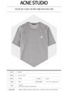 Nash Face Short Sleeve T-Shirt Grey - ACNE STUDIOS - BALAAN 3