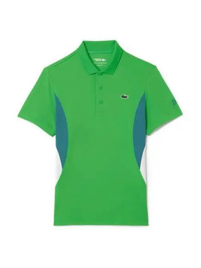 Ultra Dry Logo Applique Polo Shirt Green - LACOSTE - BALAAN 2