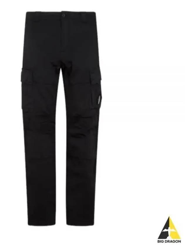 Lens Wappen Cargo Straight Pants Black - CP COMPANY - BALAAN 2